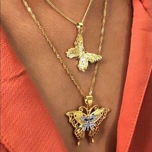 24k gold plated necklace set